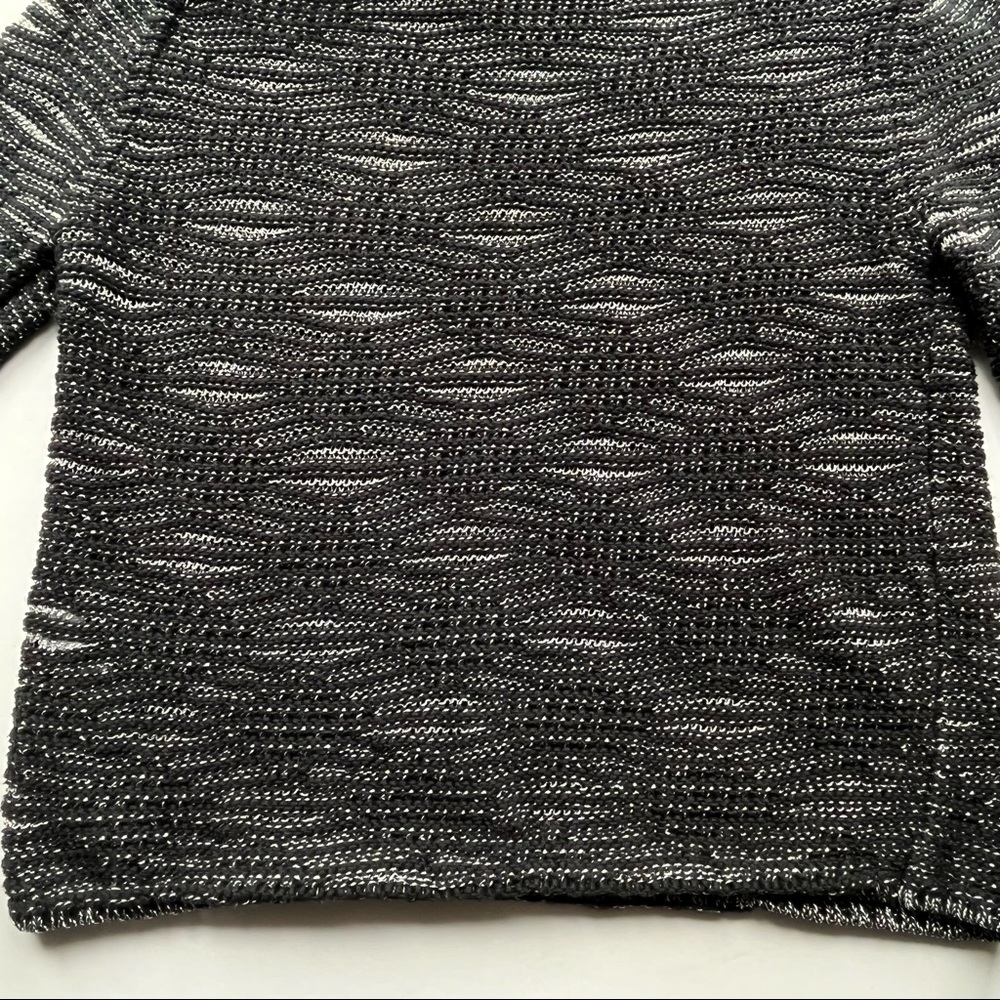 Maje Melodie Jacquard Metallic Open Knit Sweater / Size 1 / Small - Picture 11 of 13